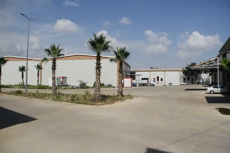 Soylu Nakliyat eşya depolama tesisinde paletlere dizilmiş, ambalajlı ev eşyaları